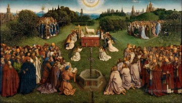 Jan van Eyck Painting - The Ghent Altarpiece Adoration of the Lamb Renaissance Jan van Eyck